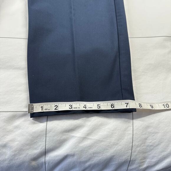 7 Diamonds Pants Mens 38 Navy Blue Performance Chino Slim Fit Stretch Work Golf - Picture 13 of 13